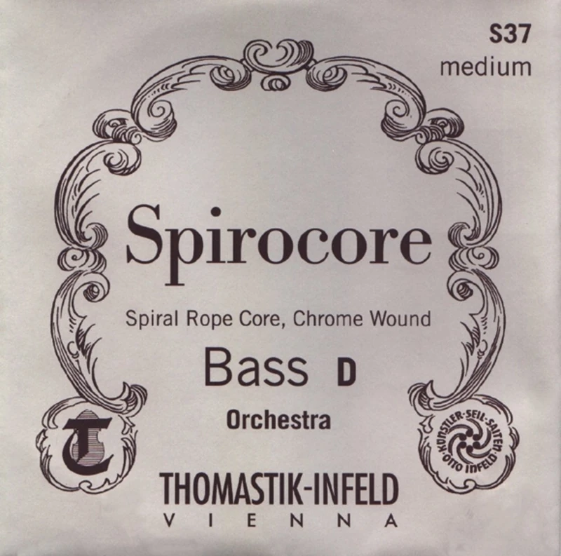 Thomastik single string for double bass 1/2 Spirocore - A-string spiral core, chrome wound, solo tuning, medium