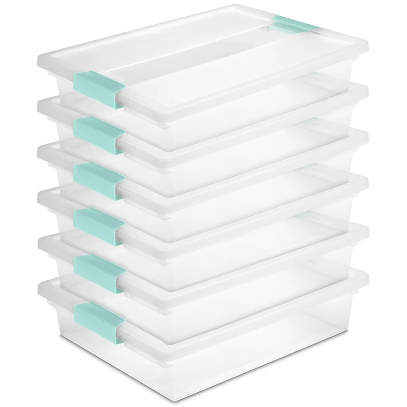 Sterilite Large Clip Storage Box, 14 in x 11 in x 3.25 in (Standard)