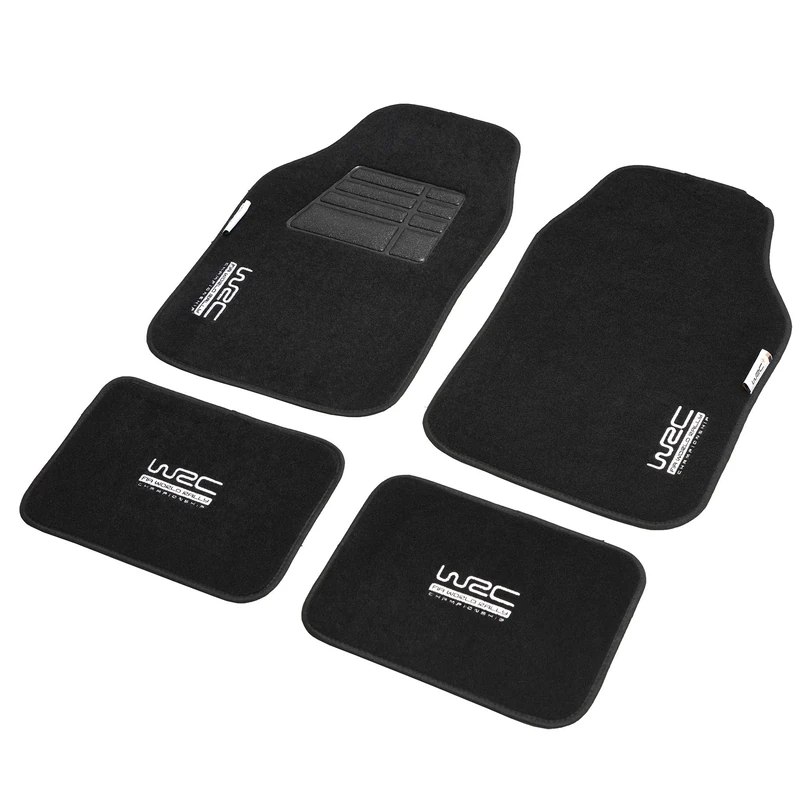 WRC - Kaufmann Neuheiten (New Products) WR-KFZ-434 4-Piece Rubber Car Mat Set in Black
