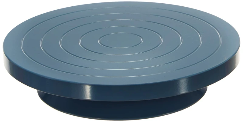 Glorex Pottery Wheel, 22 cm Diameter, Sturdy, Precise Ball Bearings, Blue, Potter/table edge disc