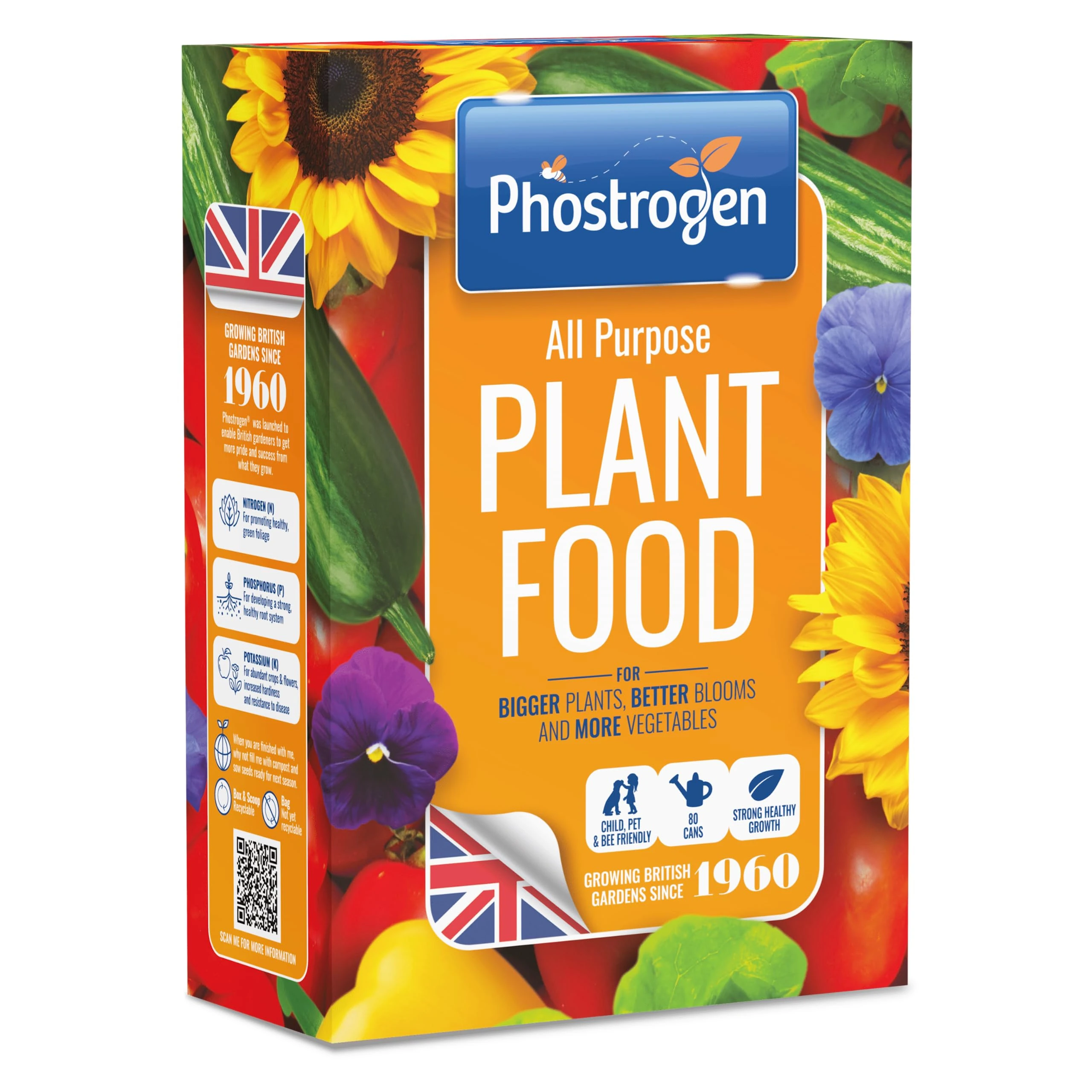 Phostrogen All Purpose Plant Food, 800g - Plant and Edibles Fertiliser Feed - for Promoting Healthy Growth - Improves Drought Resistance - Plant Nutrition - Indoor and Garden Use