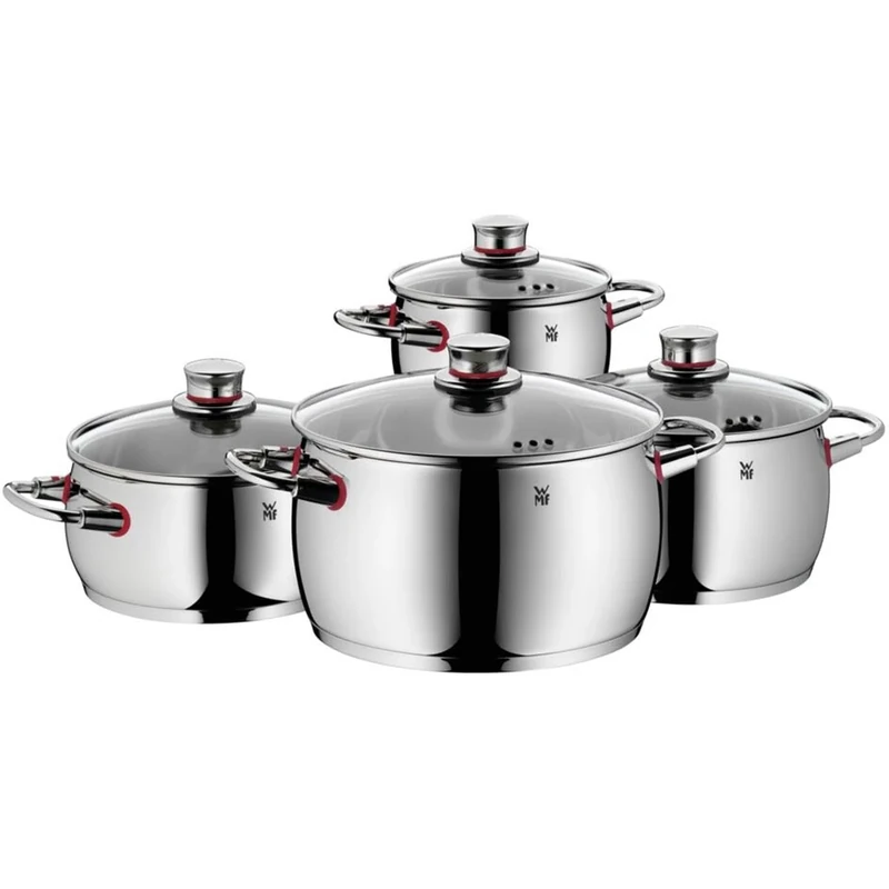 WMF 4-Piece 18/10 Stainless Steel Quality One Cookware Set, Black