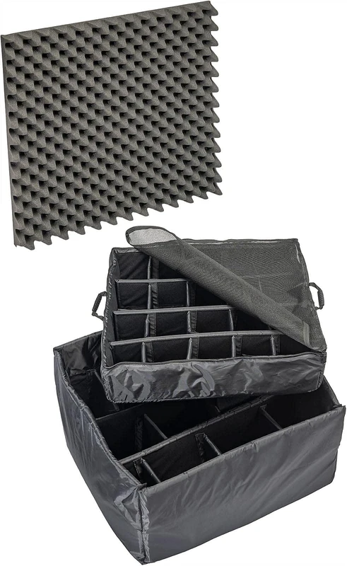 Peli 1635 Padded Divider Set, Original Protector Case Accessory, Compatible 1630, Colour: Black