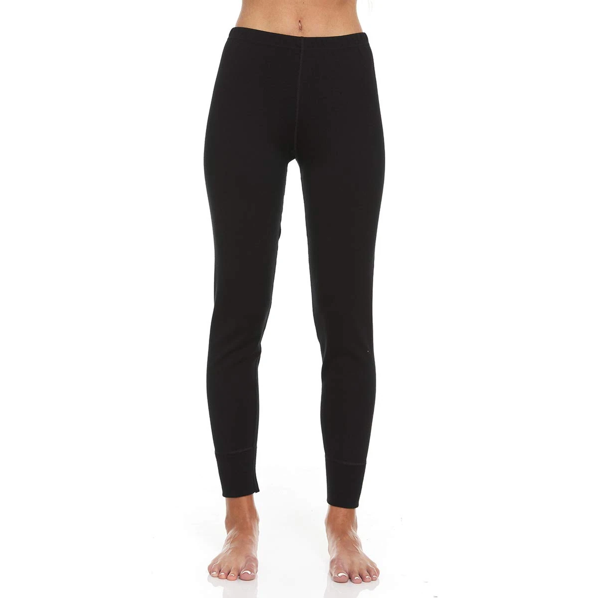 100% Merino Wool - Women's Expedition Weight Bottoms - Heavyweight Thermal Long Johns - No Itch Renewable - Black - X-Small