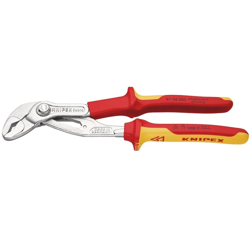 Knipex 34672 250mm VDE Cobra Chrome Waterpump Pliers