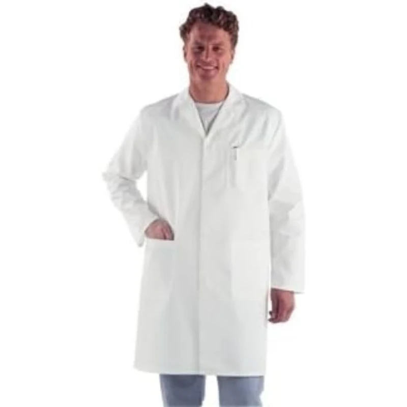 Whites Chefs Clothing A351-L Unisex Coat, White, Large Size - Image 1