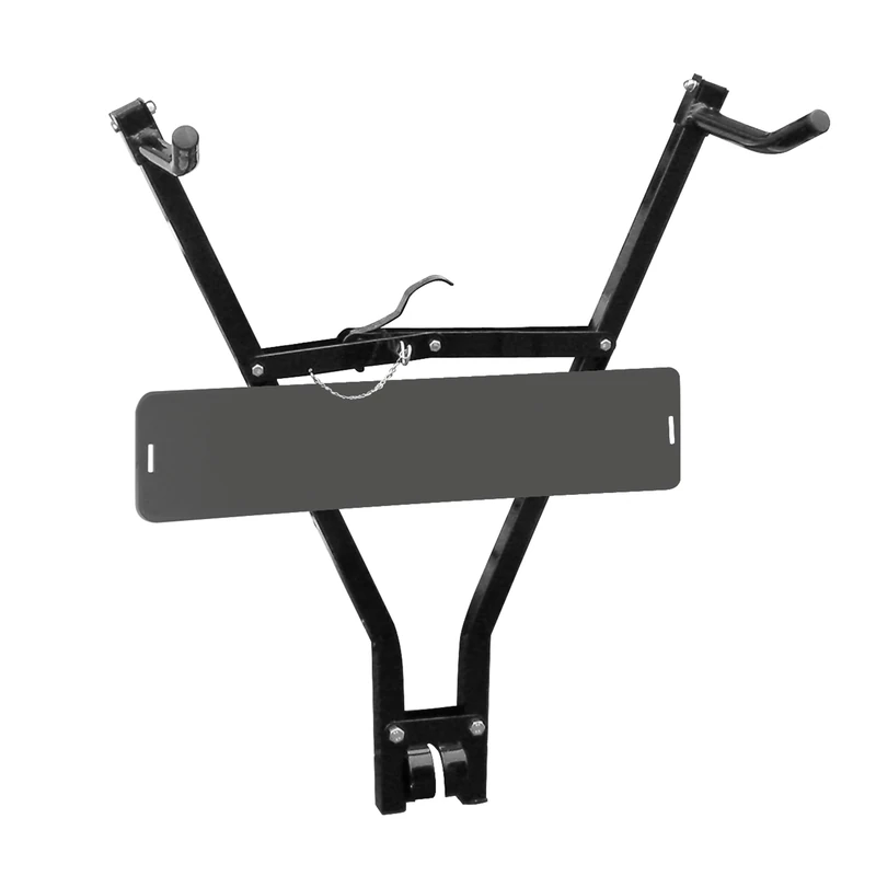 Carpoint 0910006 Bicycle Holder with Numberplate Holder, Schwarz