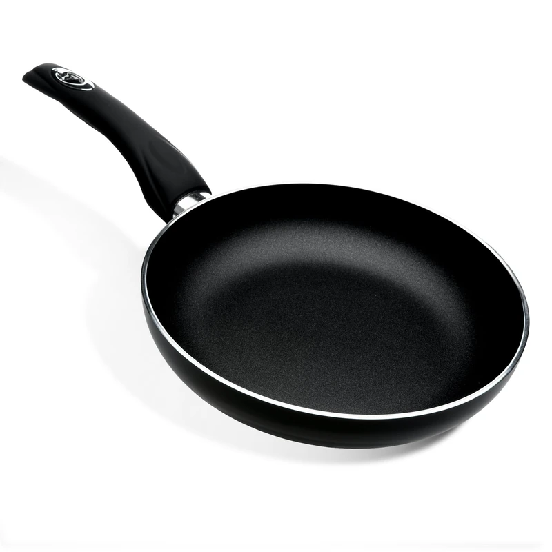 20cm Black Non-Stick Frying Pan with Soft-Touch Handle | PFOA-Free Premium Non-Stick Coating | Dishwasher Safe | Induction & All Hob Compatible | Durable Pressed Aluminium Encapsulated Base