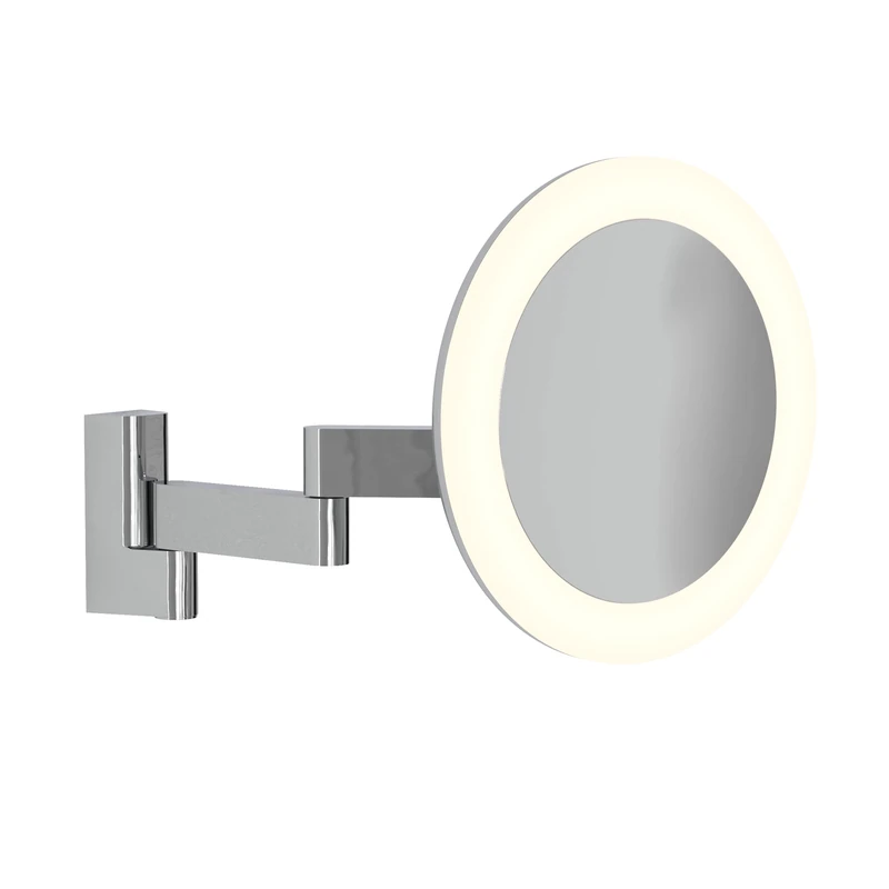 Astro Niimi Round LED Magnifying Bathroom Mirror - Chrome
