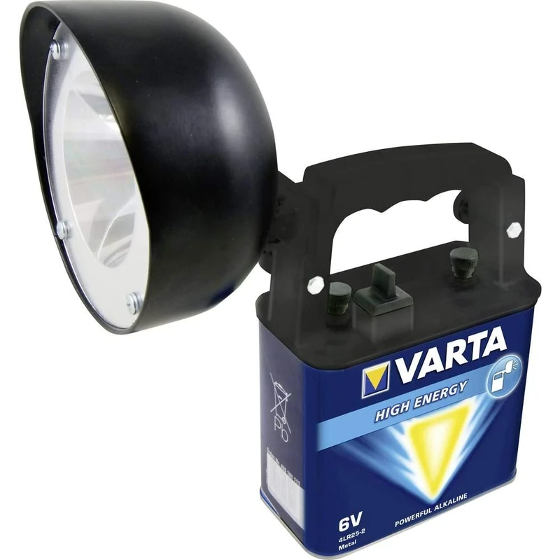 VARTA 4 Watt LED Work Light BL40 incl Special Battery 6V 4LR25-2 Work Light Flashlight Hand Lamp Workshop Lamp Worklight Lamp - runtime of up to 270 hours - with carrying strap