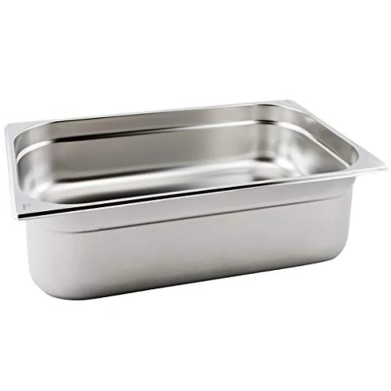 Genware GN11-200 Gastronorm Pan, 1/1, Stainless Steel, 200 mm Deep
