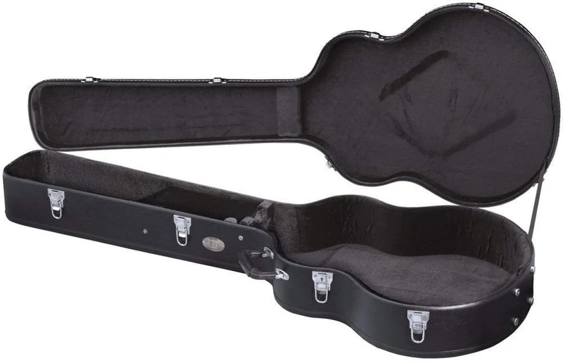 PURE GEWA 523116 Guitar Case Flat Top Economy Jumbo Acoustic-Bass, Black