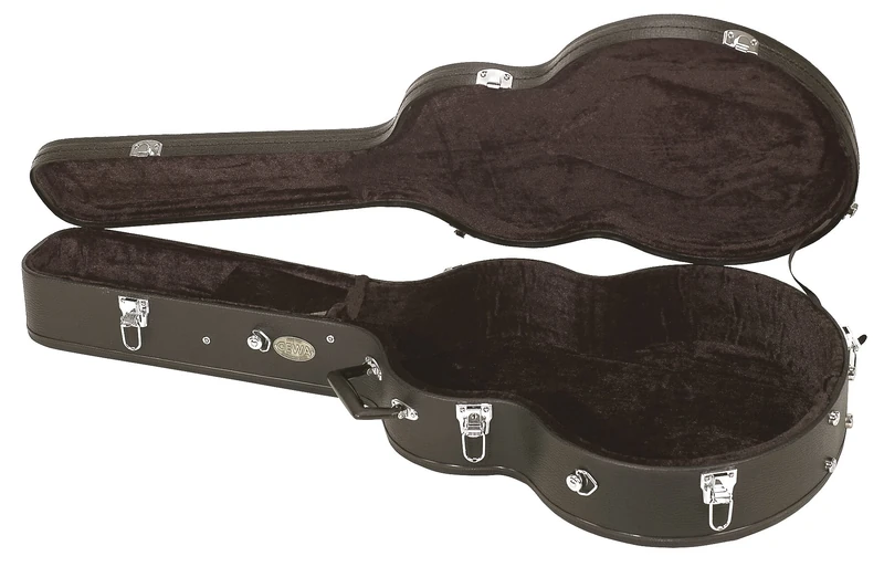 PURE GEWA 523280 Guitar Case Arched Top Economy ES-335 semi-acoustic, Black