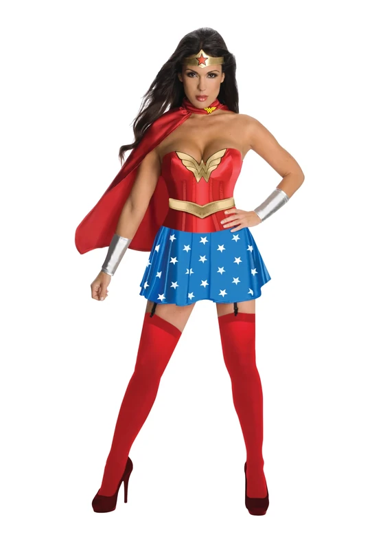Rubies 889897XS Official Wonder Woman Corset Costume, Adult's, X-Small Halloween, World Book Day