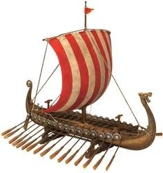 14" Viking Longship Troop Carrier Collectible Museum Replica Ship Model Military Gift