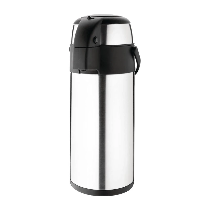Olympia Pump Action Airpot 5L 445X172mm Stainless Steel Teapot Infuser