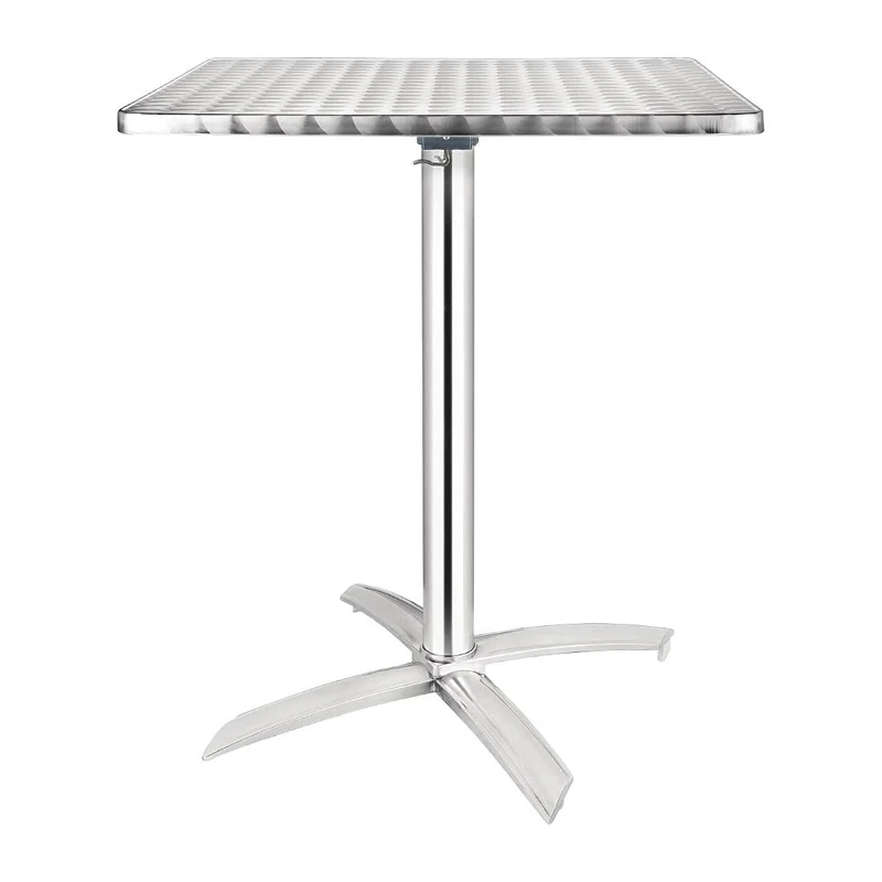 Bolero Square Flip-Top Table Stainless Steel 720X600X600mm Restaurant Bar Cafe