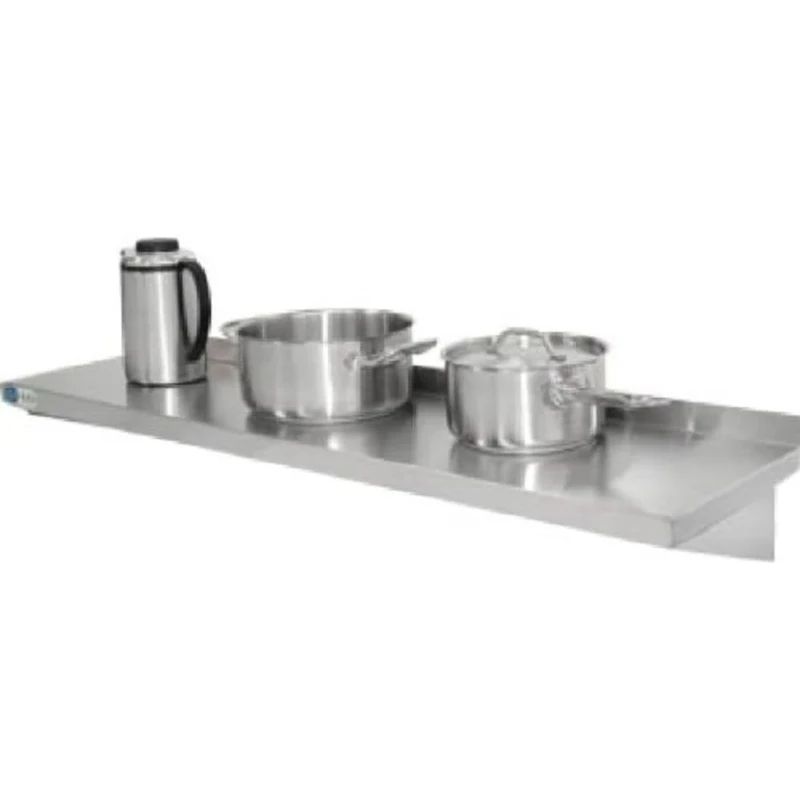 Vogue Durable Stainless Steel Kitchen Shelf | 50kg Capacity | 1200(W) x 300(D) mm | Brackets Included | Y751