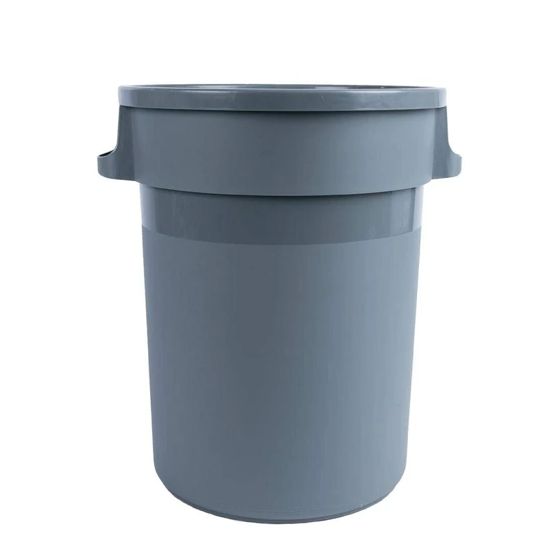 Jantex Plastic Bin Large, Grey, 80Ltr - Waste Bin for Commecial and Industrial Environments L647
