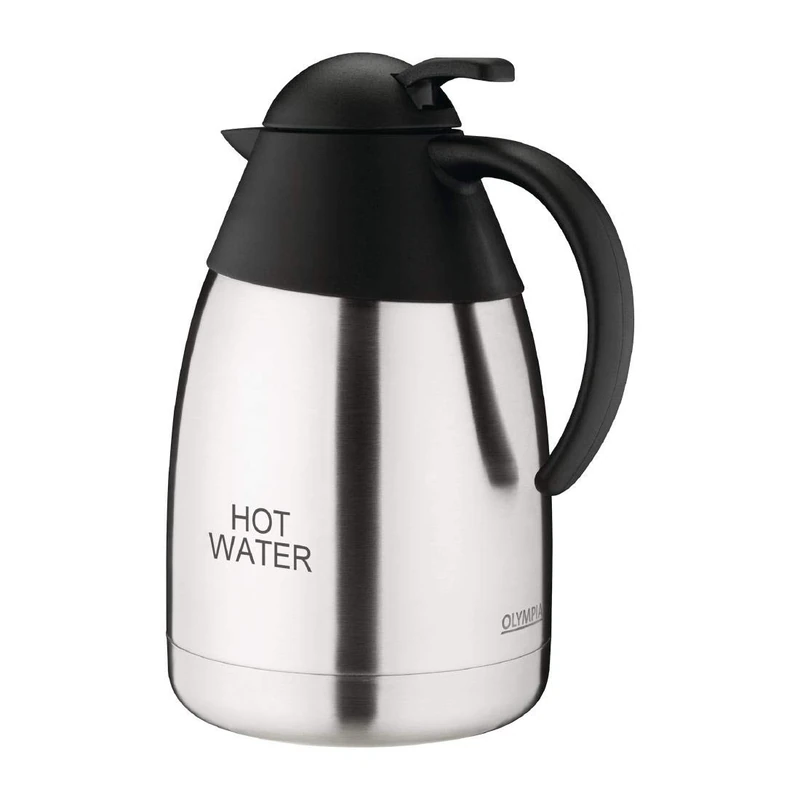 Olympia Domed Lid Stainless Steel Vacuum Jug 1.5L, 250x140mm