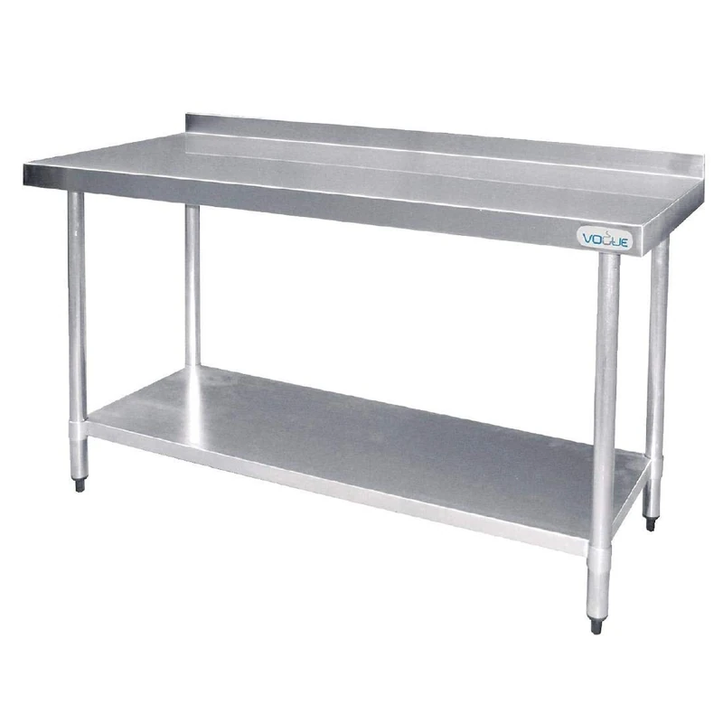 Vogue Wall Table St/St - 1200x600mm 47x23 1/2" (60mm Upstand)