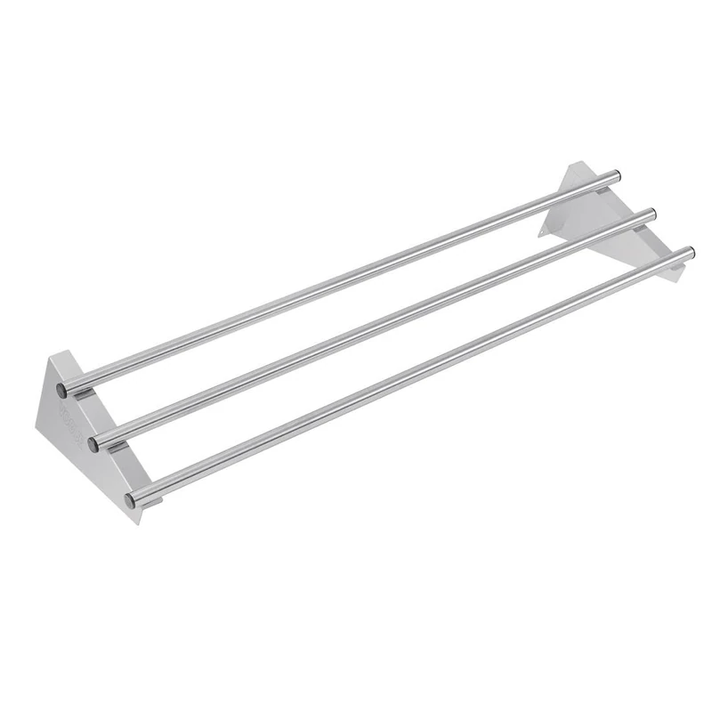 Vogue Wall Shelf - Size: 1200(W) x 300(D)mm, Stainless Steel, Maximum Load: 75 kg, Kitchen Rod Wall Shelf, CD551