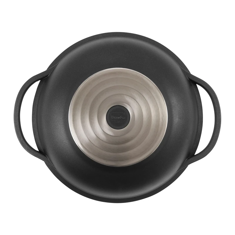 Berndes Vario Click 32 cm Induction Wok with Glass Lid and Accessories