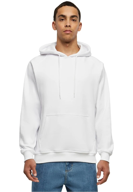Urban Classics Men's Blank Hoody Jumper, White, 4XL