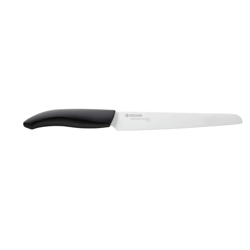 Kyocera FK-181 WH-BK EU - 18cm Micro Serrated Bread knife - Black Handle