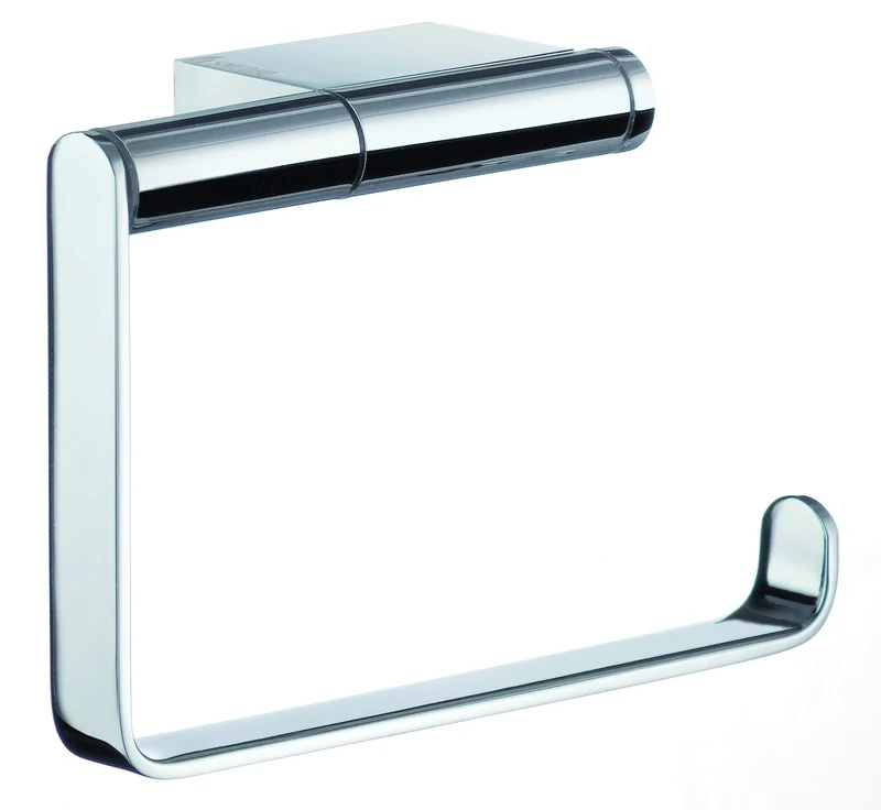 Smedbo "Air" Toilet Roll Holder without Lid, Polished Chrome, 12.6 x 8.8 x 4.7 cm