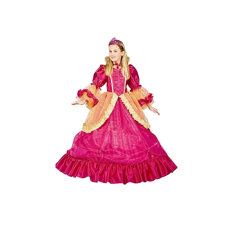 Dress Up America Little Princess of the Castle Costume – Girls Princess Dress with Tulle Cape and Tiara – Elegant Dress-Up Outfit for Role Play, Parties, and Special Occasions