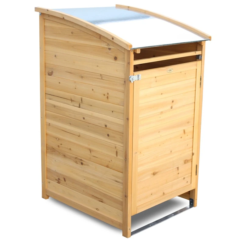 HABAU 3150 Wooden Dustbin 120 L