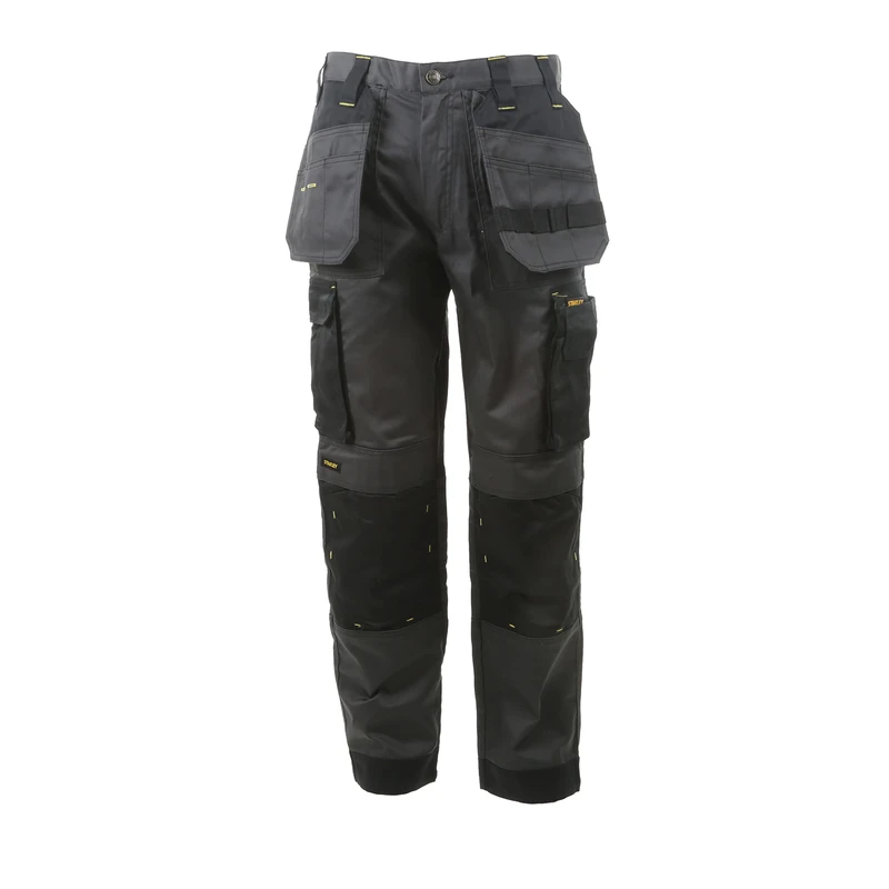 STANLEY Austin Men's Holster Pocket, Stretch, Regular Fit, Cargo Work Trousers, Grey/Black, W34/L31