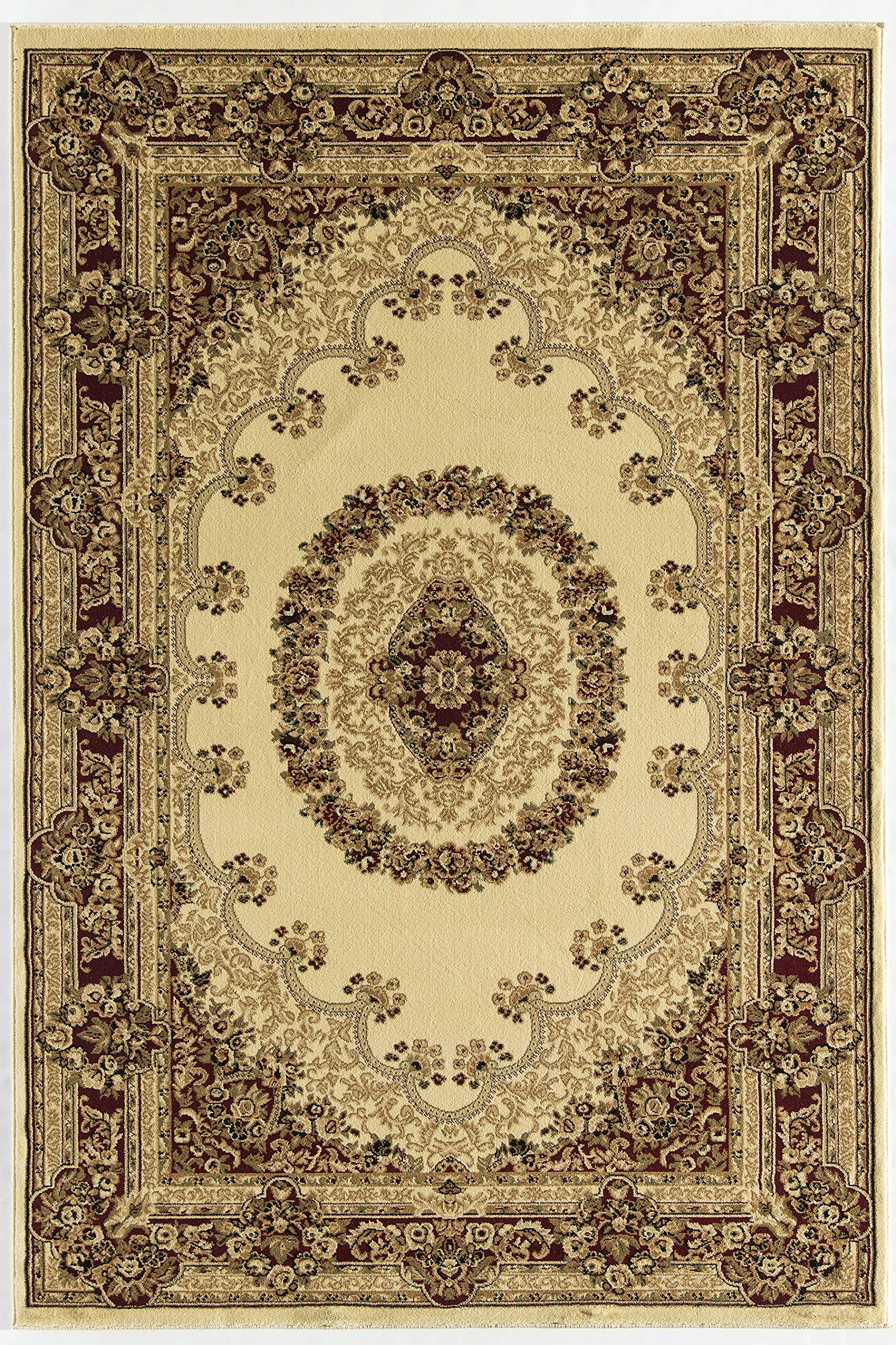 New Vision Cream Kerman Rug Rug Size: 3'11" x 5'3"