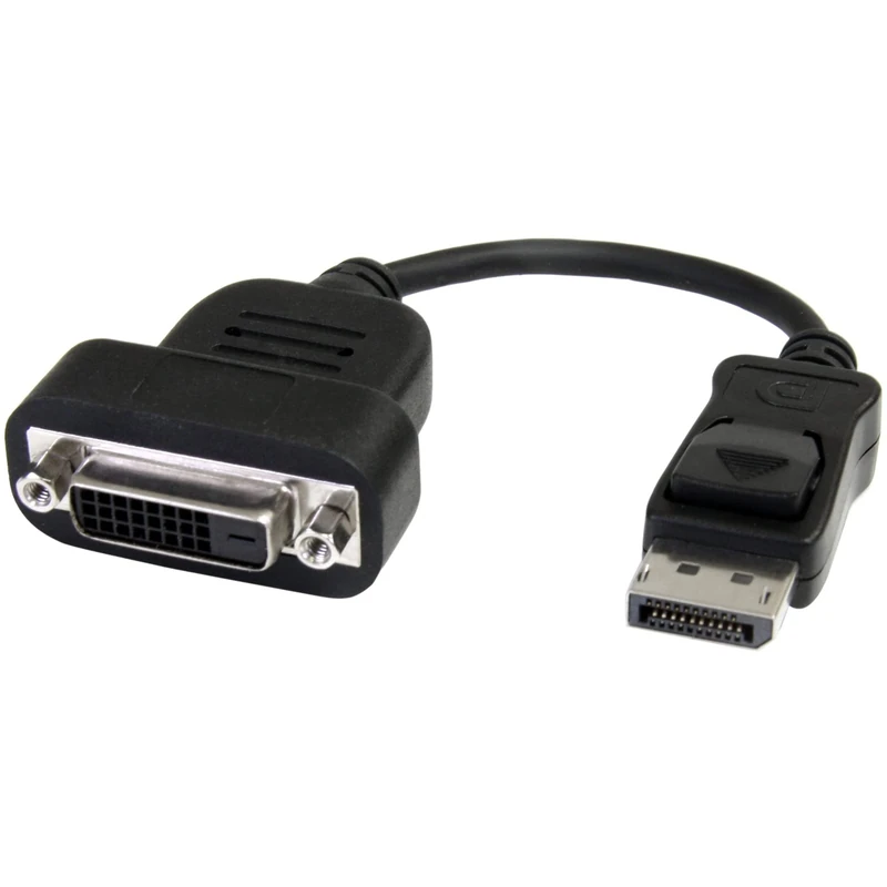 StarTech.com DisplayPort to DVI Adapter - Active Conversion - 1920x1200 - DP to DVI Single Link Converter for DVI-D Display (DP2DVIS) , Black