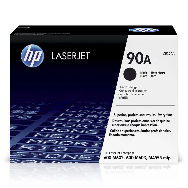 HP CE390A 90A Original LaserJet Toner Cartridge, Black, Single Pack