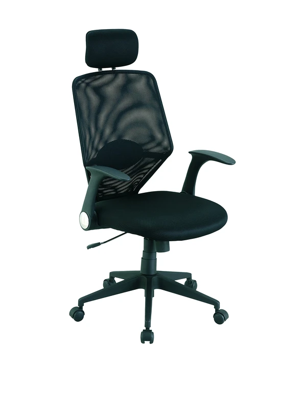 Demeyere 13Casa - Lawyer A9 - Poltrona ufficio. Dim: 61x61x116 h cm. Col: Nero. Mat: Poliestere, Nylon.