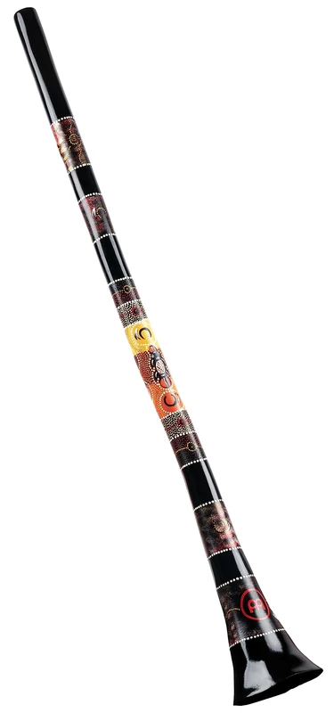 Meinl Percussion Pro Fiberglas Didgeridoo - 57 inches / 145 cm large Didgeridoo - D Tuning - Fiberglass, Multicolored (PROFDDG1-BK)