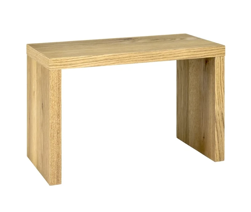 HAKU Möbel End Table Oak, Genuine Wood Veneer, Honeycomb Panel - Size: W 60 cm X H 40 cm X D 30 cm, Style: Modern