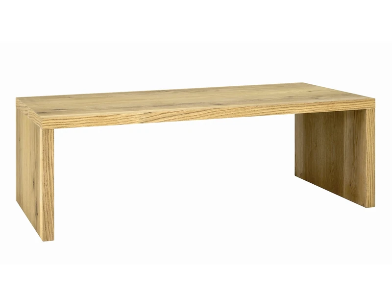 HAKU Möbel Coffee Table Oak, Genuine Wood Veneer, Honeycomb Panel - Size: W 120 cm X H 40 cm X D 60 cm, Style: Modern
