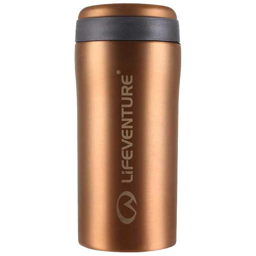 Lifeventure Thermal Mug, Leakproof & Vacuum Insulated Reusable Coffee Travel Cup, 300ml, Copper