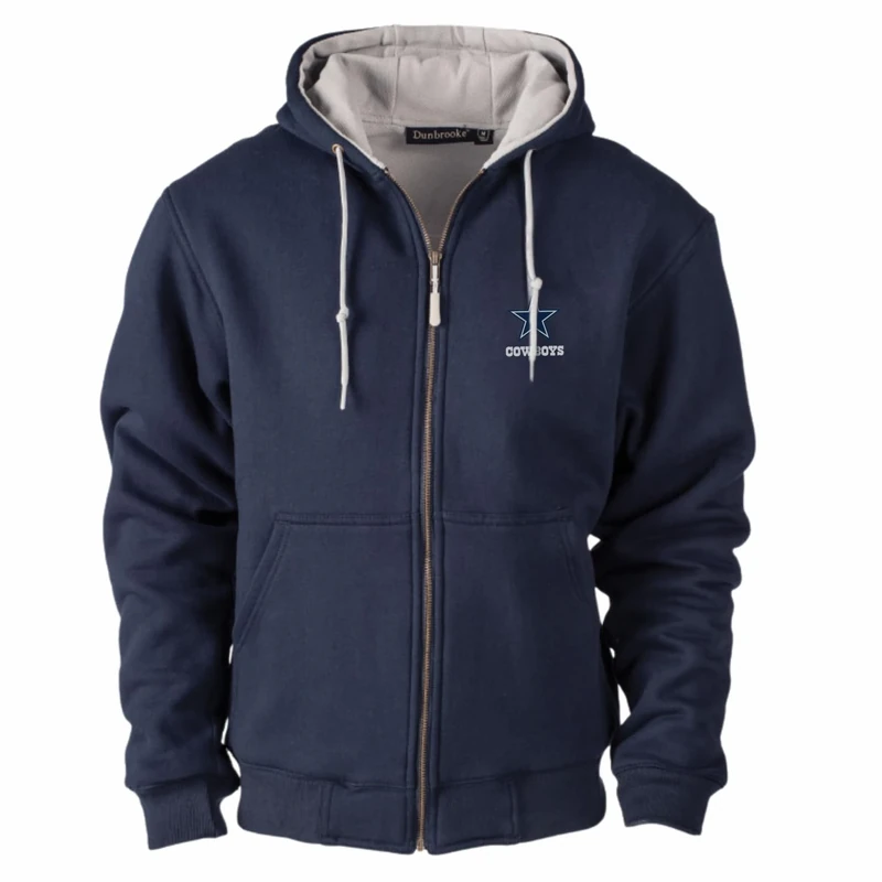 dunbrooke Men's NFL Craftsman Thermal-Lined Full-Zip Hoodie