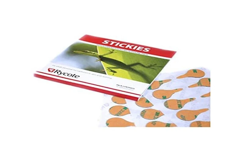 Rycote 065509 Replacement Stickies for Lavalier Microphone (Pack of 25, 30 per Pack), Natural