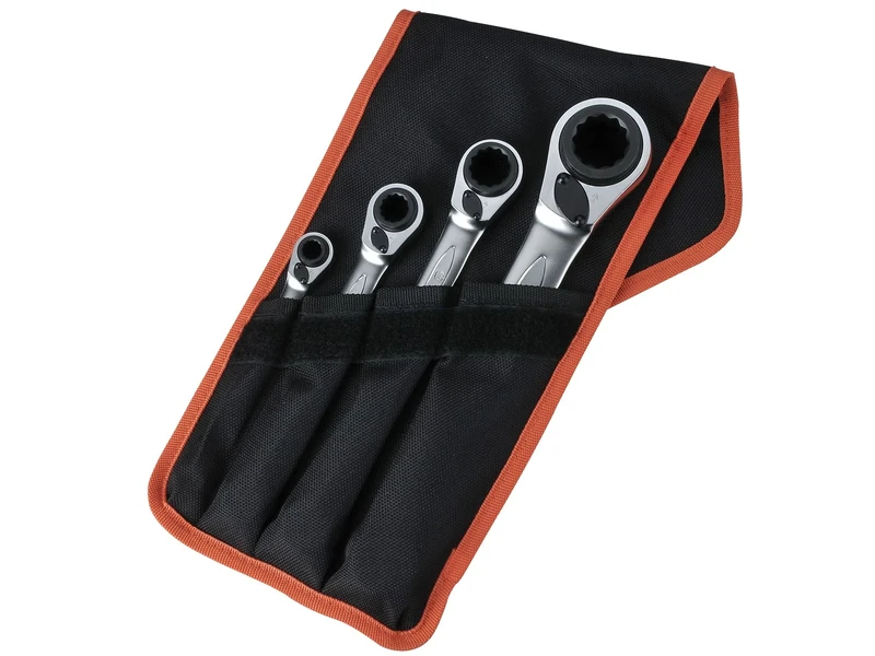 S4RM Series Reversible Ratchet Spanner Set, 4 Piece - Image 1