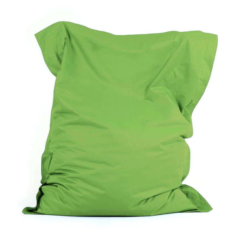 Bean Bag Bazaar Giant Bean Bag, Lime Green, Water Resistant Fabric, Floor Cushion, Beanbag for Indoor and Outdoor Use, Bean Bag with Filling Included, 180cm x 140cm, Gaming, Living Room, Garden