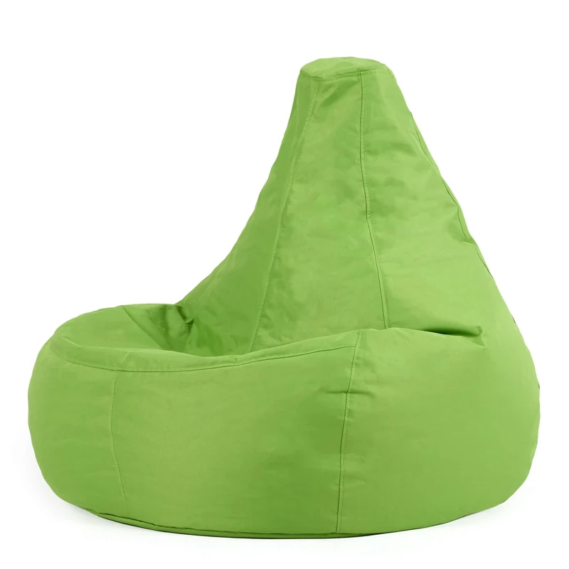 Bean Bag Bazaar Dalton Gaming Bean Bag Chair, Lime Green, Water Resistant Fabric, Beanbag for Indoor and Outdoor Use with Filling Included, Gaming, Bedroom, Living Room, Garden