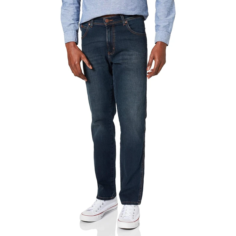 Wrangler Men's Texas Contrast Straight Jeans, Vintage Tint, 35W / 34L