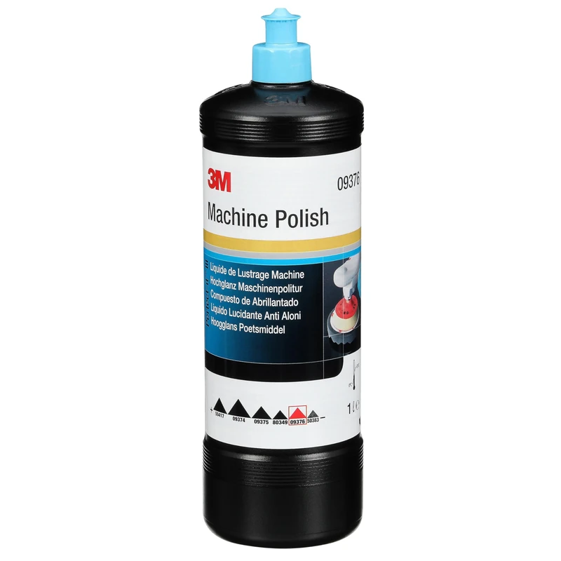 3M Perfect-It High-Gloss Machine Polish, 09376, Paint Polish, Silicone-Free, Wax-Free, For Removing Swirl Marks And Other Smaller Surface Defects In Paint, High-Gloss Finish, 1 Liter.