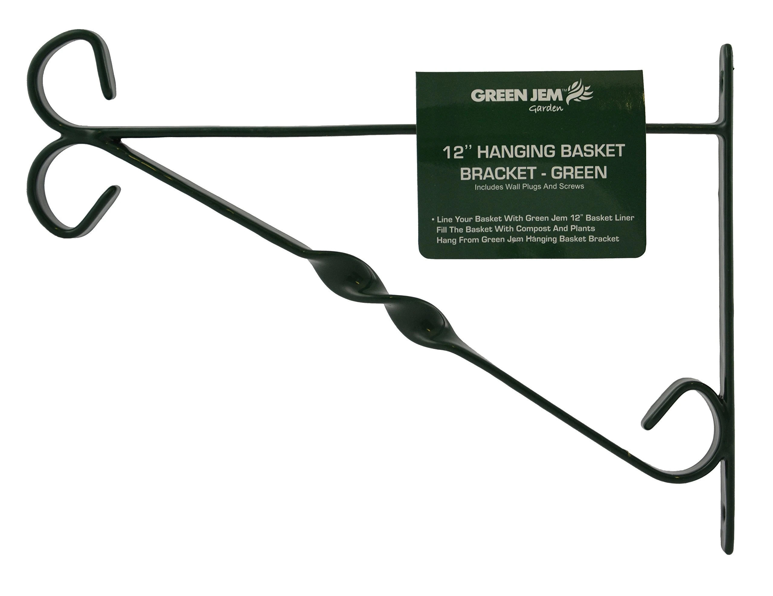HANGING BASKET BRACKET FOR 12" HANGING BASKET - GREEN
