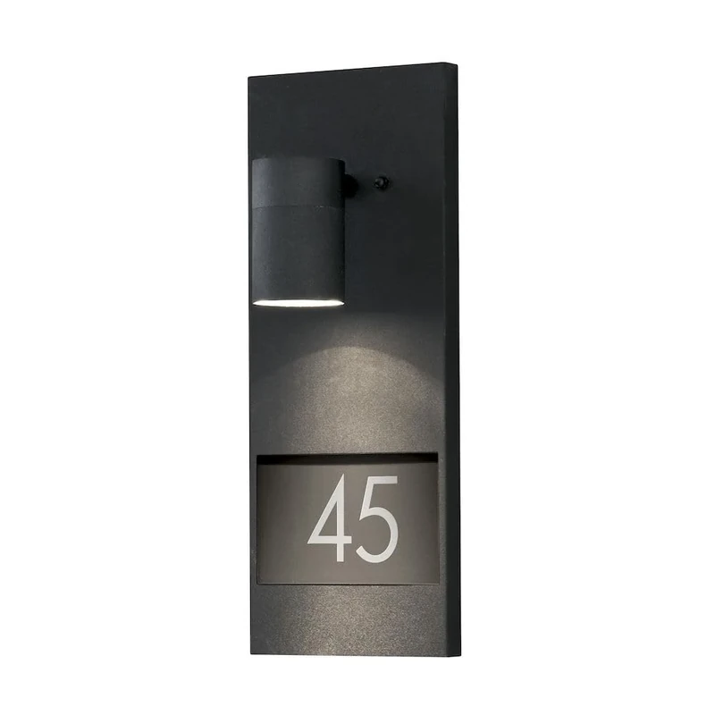 Konstsmide 7655-750 Modena House Number Down Light / Matt Black